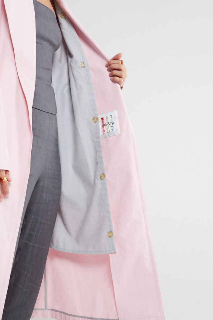 OTTOD'AME BABY PINK TRENCH COAT