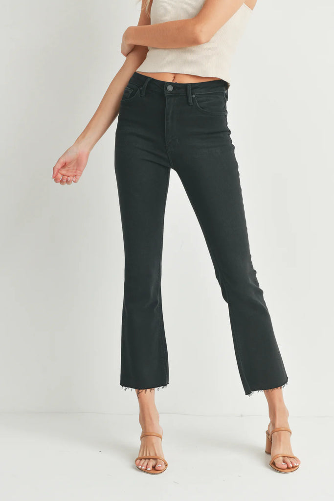 JBD TONAL CROP FITTED FLARE JEAN