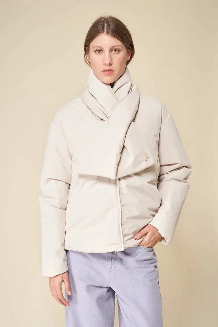 TANTA LOMP IVORY QUILTED SCARF - White Bicycle