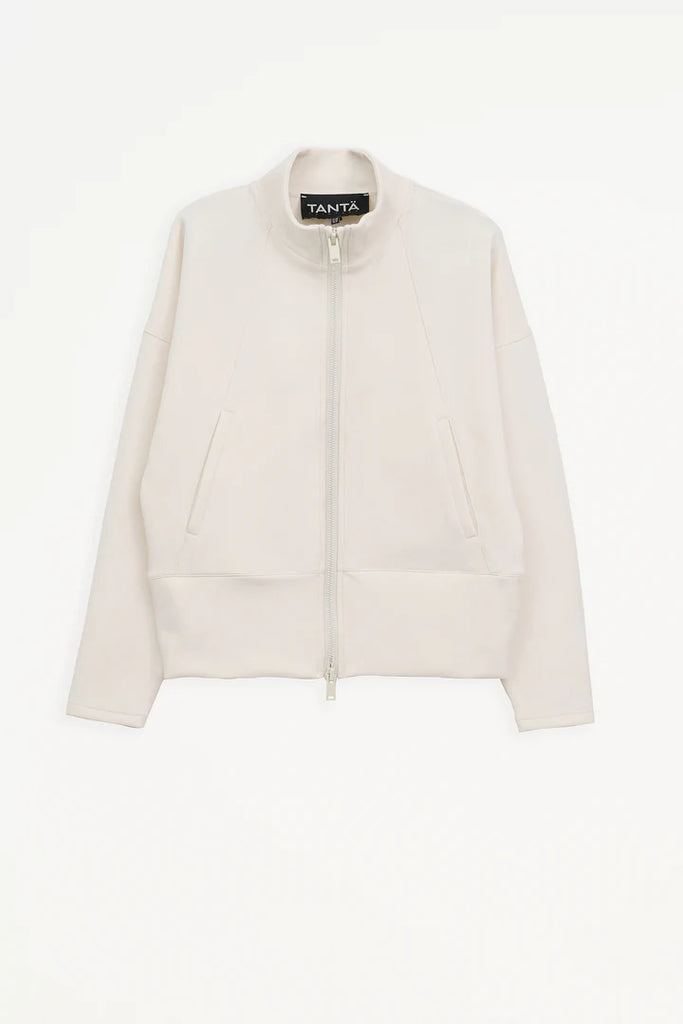 TANTA MIST OFF WHITE ZIP SWEAT JACKET