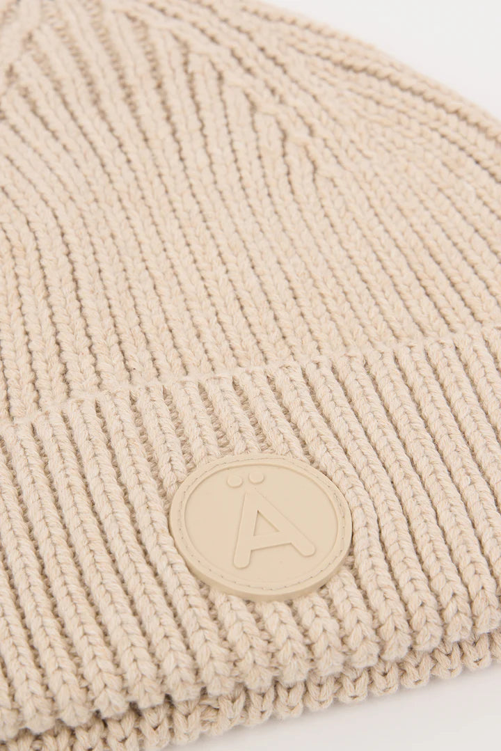 TANTA BEIGE COTTON BEANIE - White Bicycle