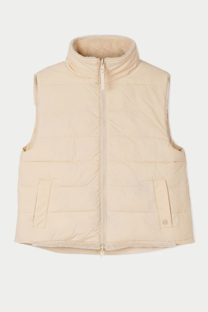 TANTA CREAM REVERSIBLE GILET