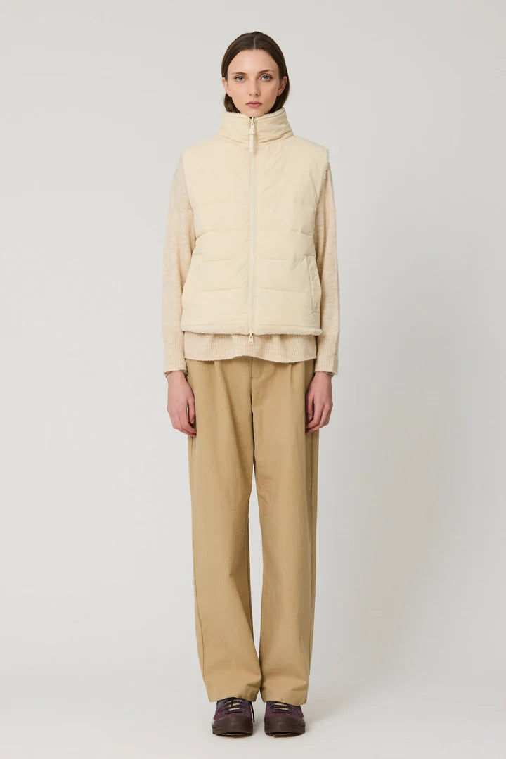 TANTA CREAM REVERSIBLE GILET