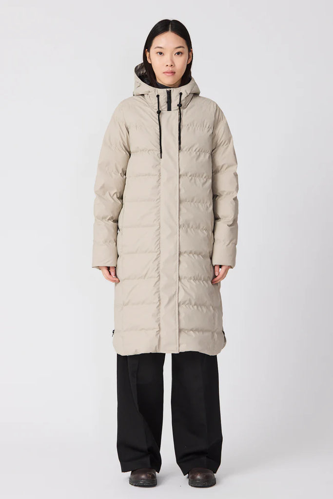 TANTA STONE GREY PUDDLE PUFFER COAT