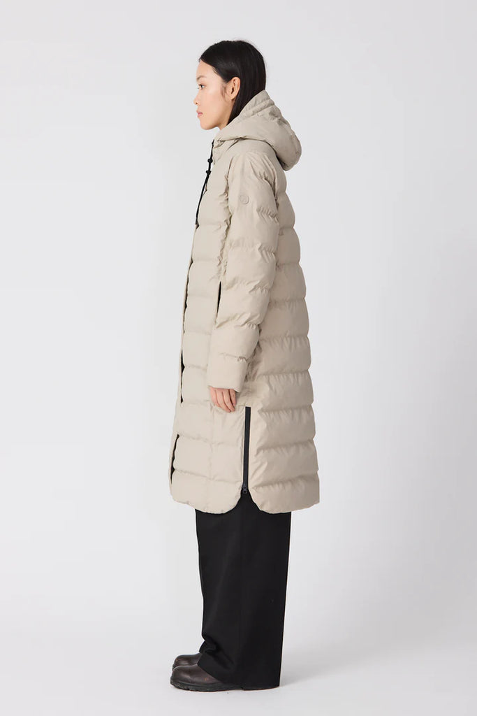 TANTA STONE GREY PUDDLE PUFFER COAT