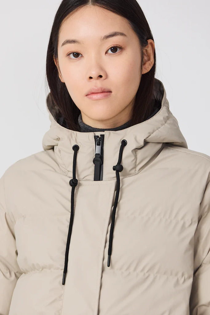 TANTA STONE GREY PUDDLE PUFFER COAT