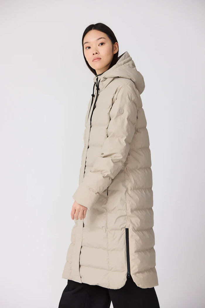 TANTA STONE GREY PUDDLE PUFFER COAT