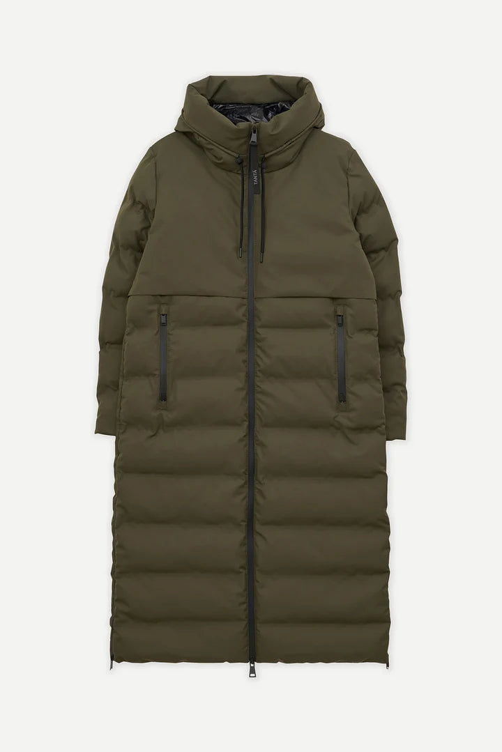 TANTA KHAKI SNESTORM QUILTED COAT