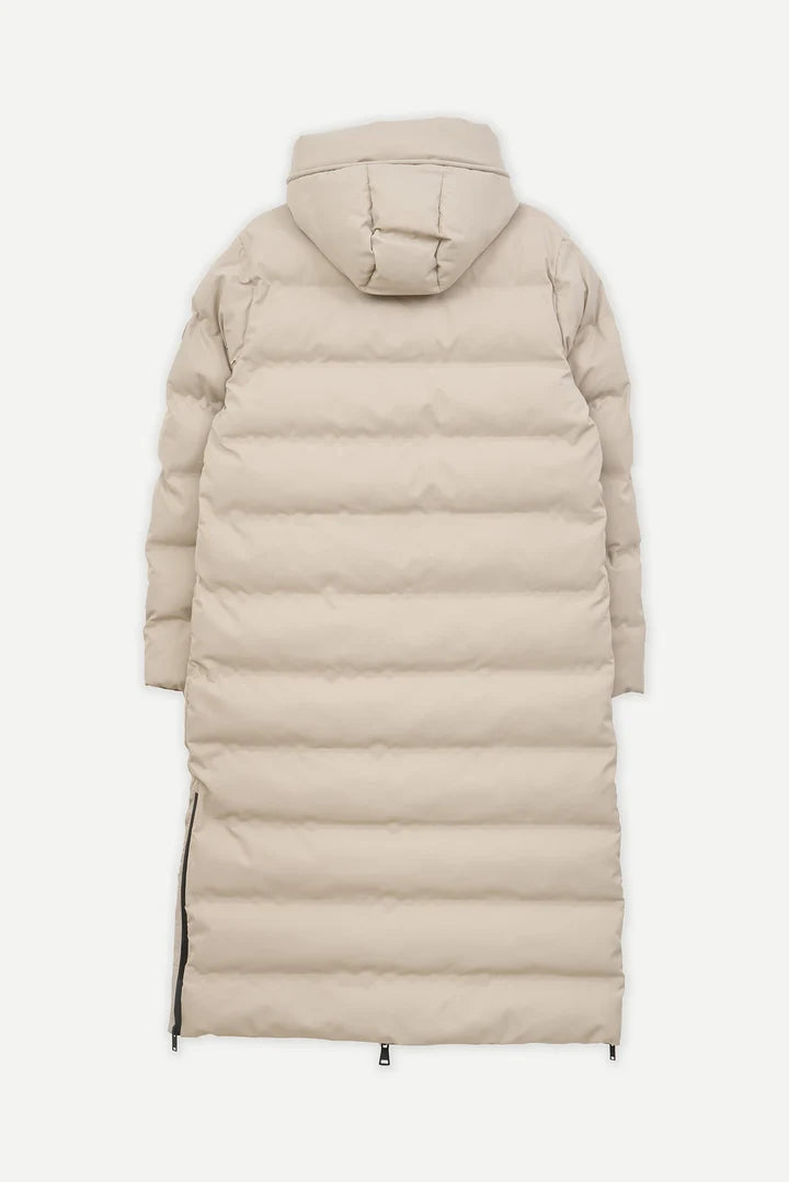 TANTA STONE GREY SNESTORM QUILTED COAT