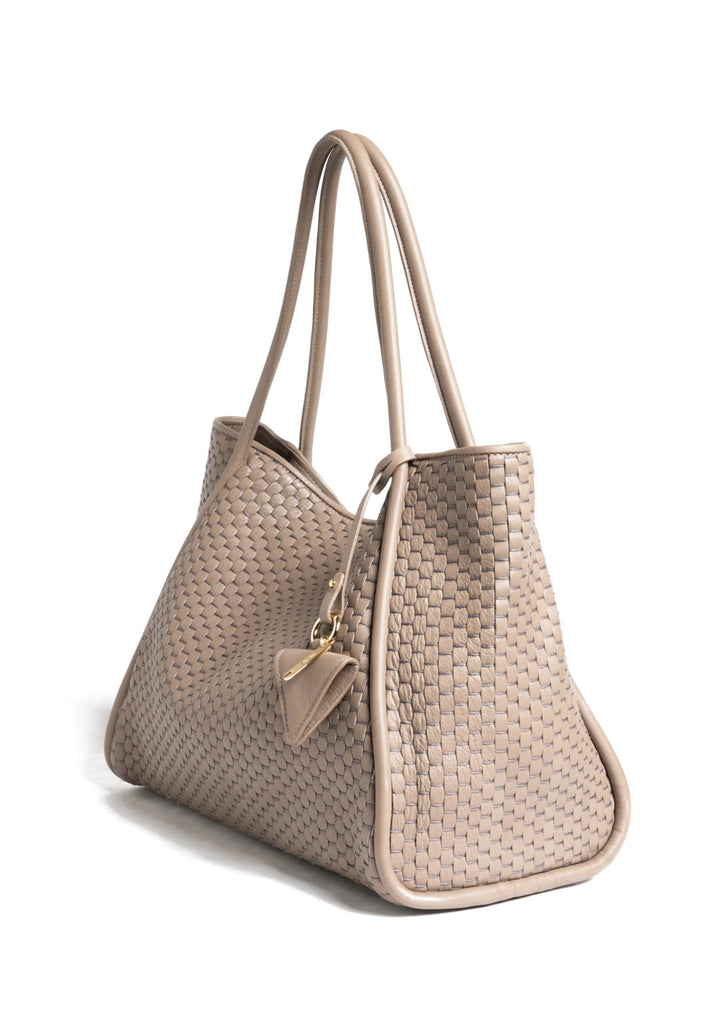 PARISE TAUPE 09 TUBULAR  ACACIA SHOULDER BAG