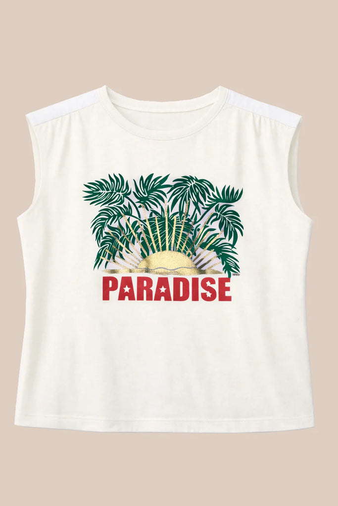 FIVE WHITE PARADISE SLEEVELESS TEE