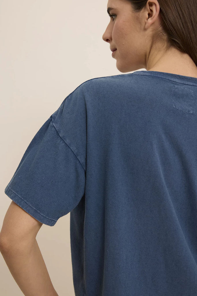 FIVE WASHED BLUE TIGER TEE