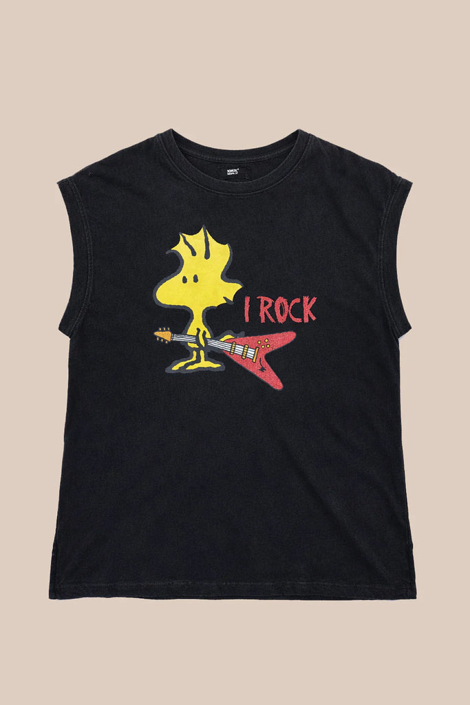 FIVE BLACK WOODSTOCK TEE - White Bicycle