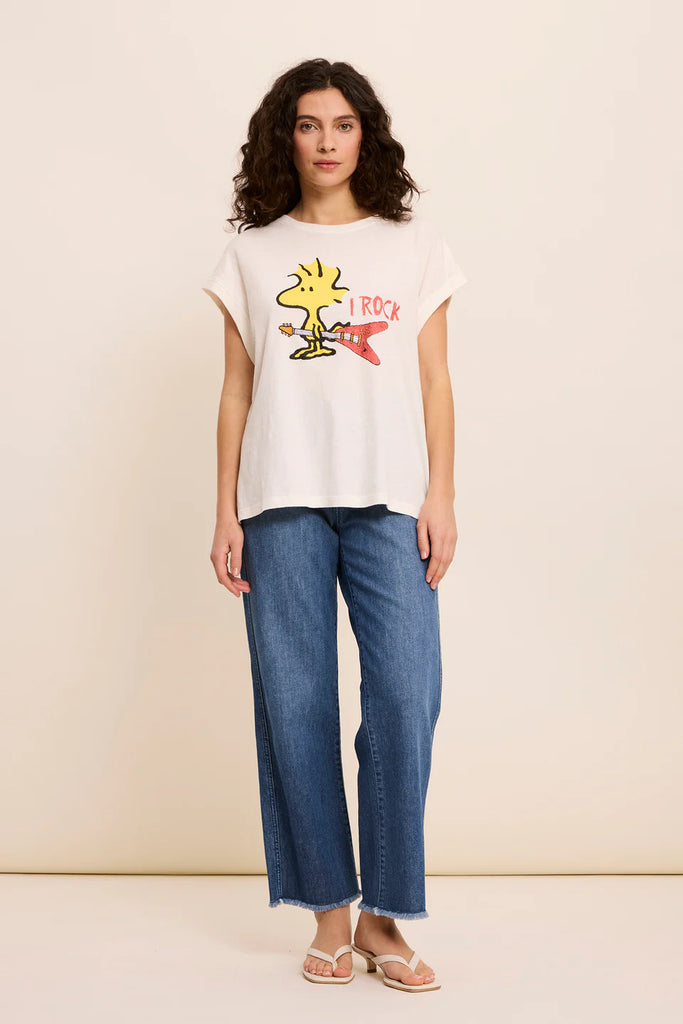 FIVE WHITE WOODSTOCK TEE - White Bicycle