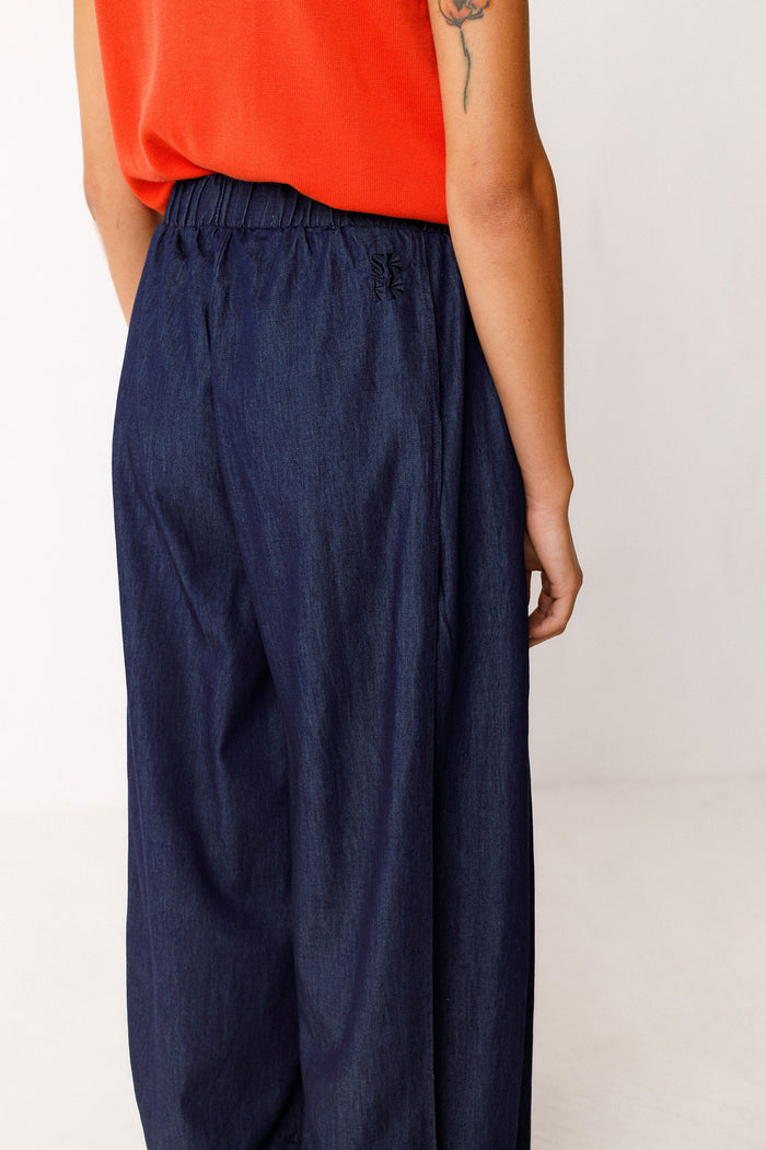 SKFK DENIM AINE GOTS WIDE TROUSER