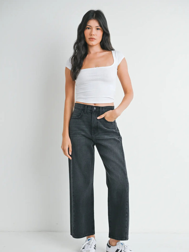 JBD DARK GREY TWISTED SEAM JEANS 471