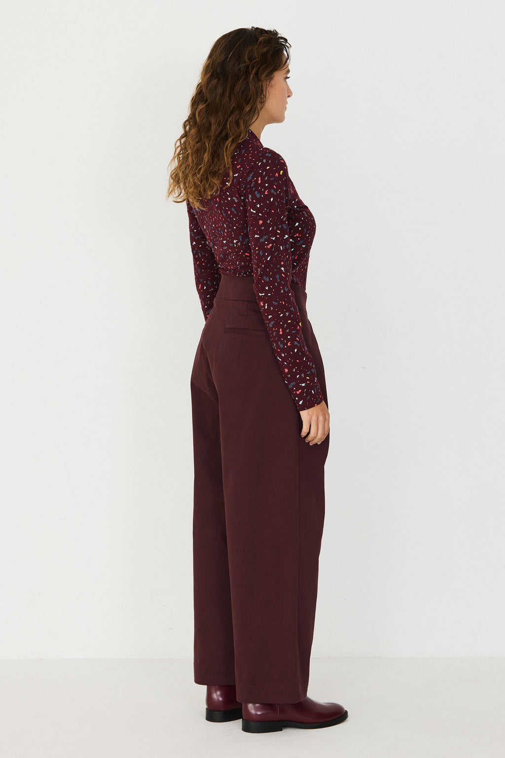 SKFK PLUM, EHIARA GOTS BALLOON TROUSER