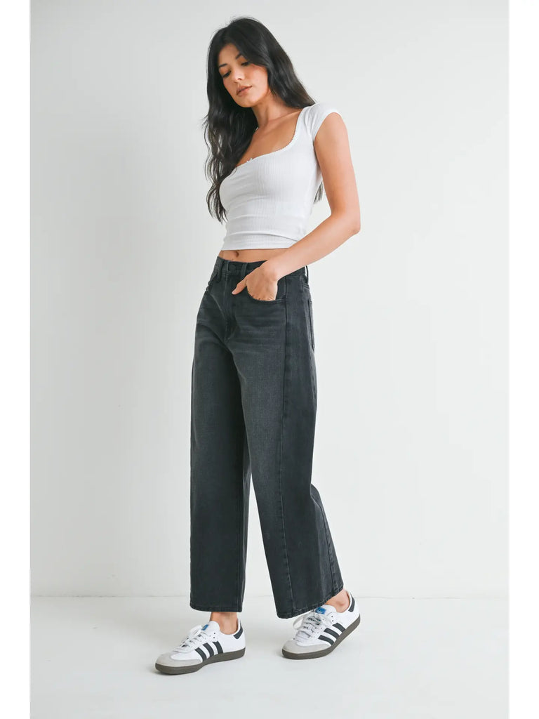 JBD DARK GREY TWISTED SEAM JEANS 471