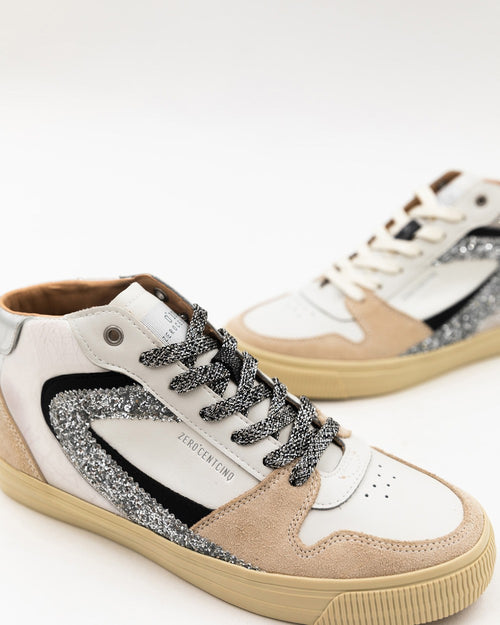 0-105 JADE STRASS HI-TOPS - White Bicycle