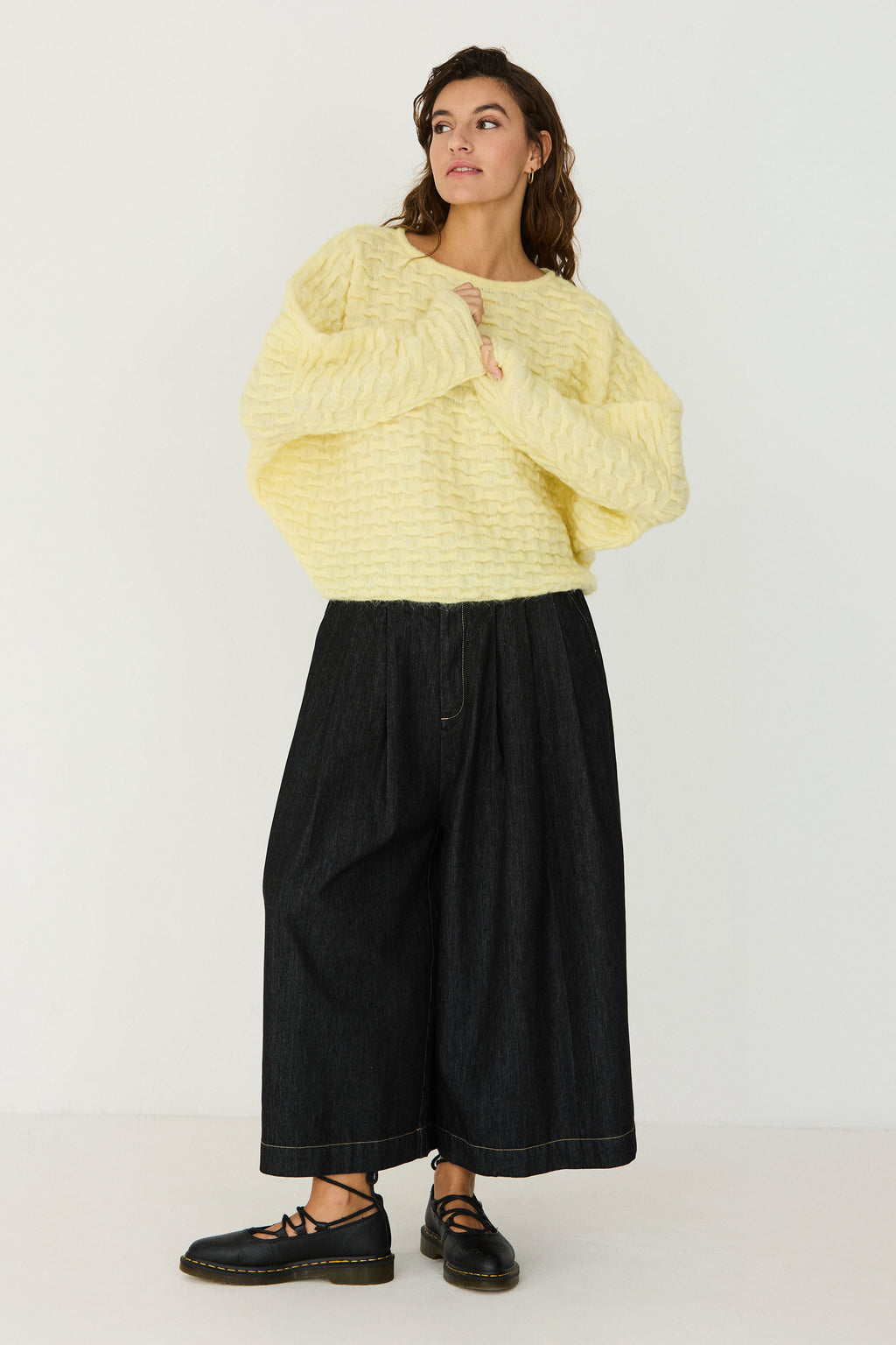 SKFK YELLOW NAIA BUBBLE KNIT