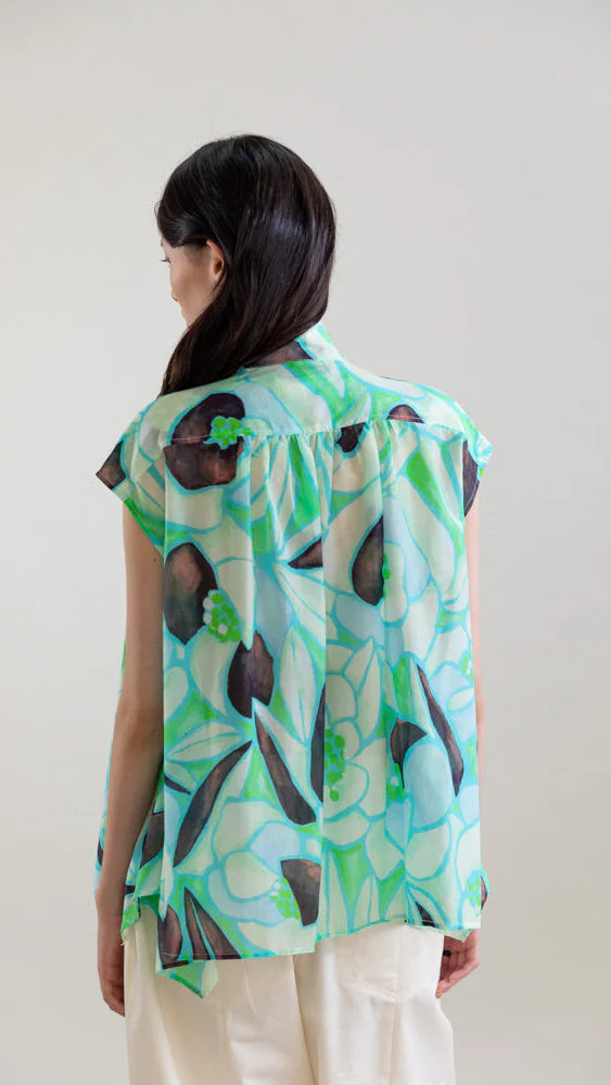 PSOPHIA BOTANICAL PRINT BLOUSE