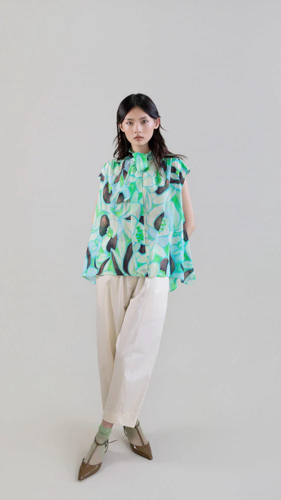 PSOPHIA BOTANICAL PRINT BLOUSE