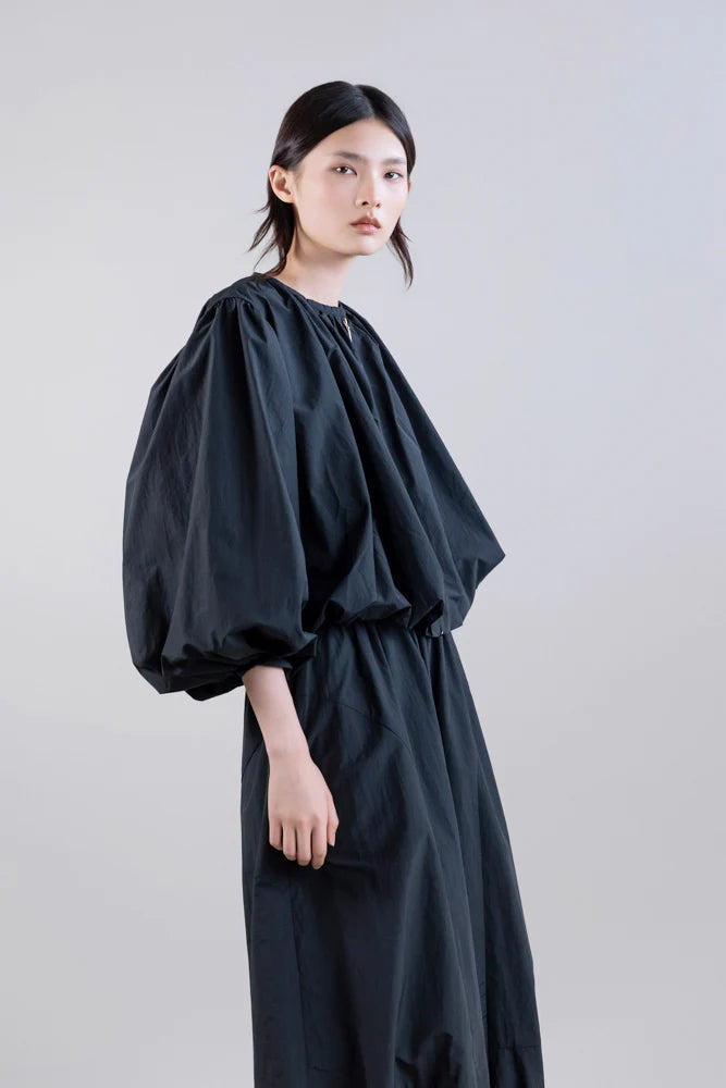 PSOPHIA BLACK PUFF CROP JACKET