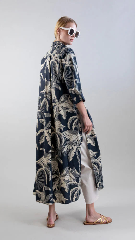 PSOPHIA LONG SLIT SIDE TUNIC DRESS