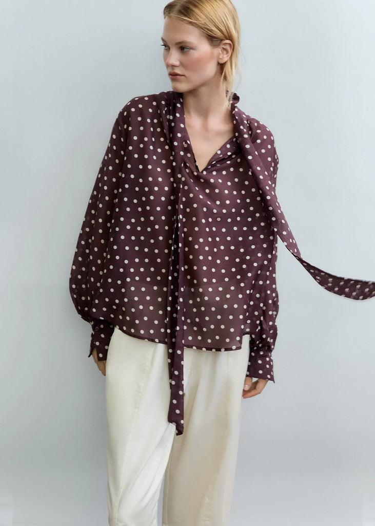 PSOPHIA POLKA DOT BLOUSE