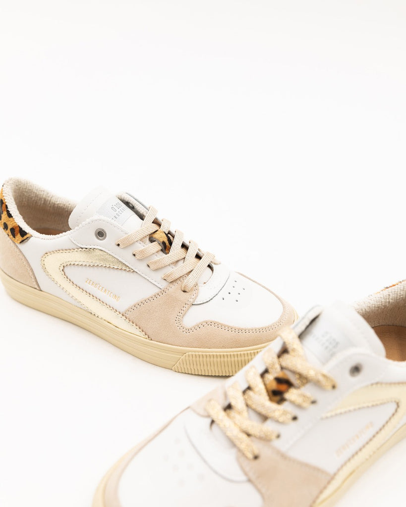 0-105 GOLD AND LEOPARD TRIM JULIA TRAINER