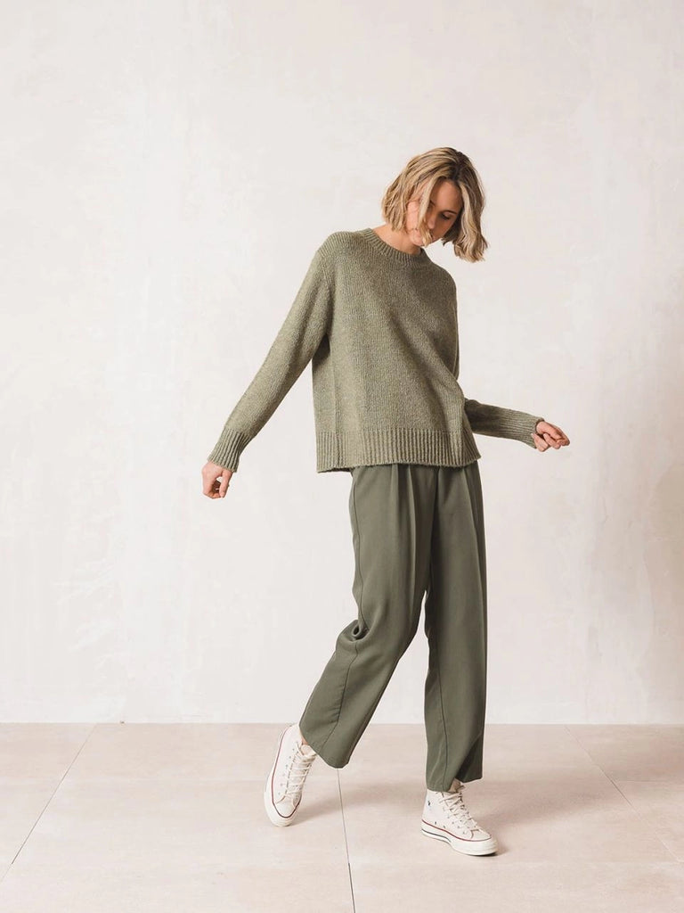 INDI AND COLD GREEN SUIT TROUSER