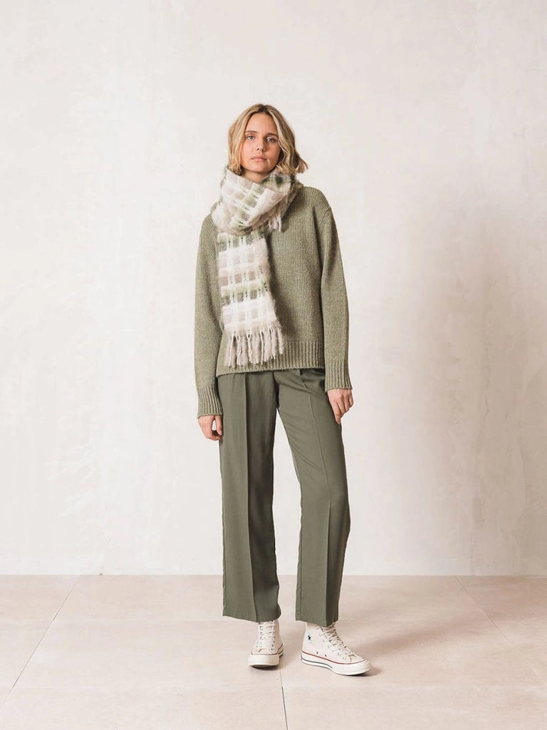 INDI AND COLD GREEN SUIT TROUSER