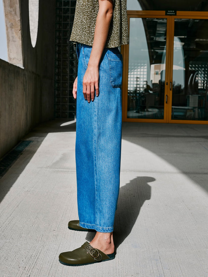 INDI AND COLD WIDE CROP DENIMS