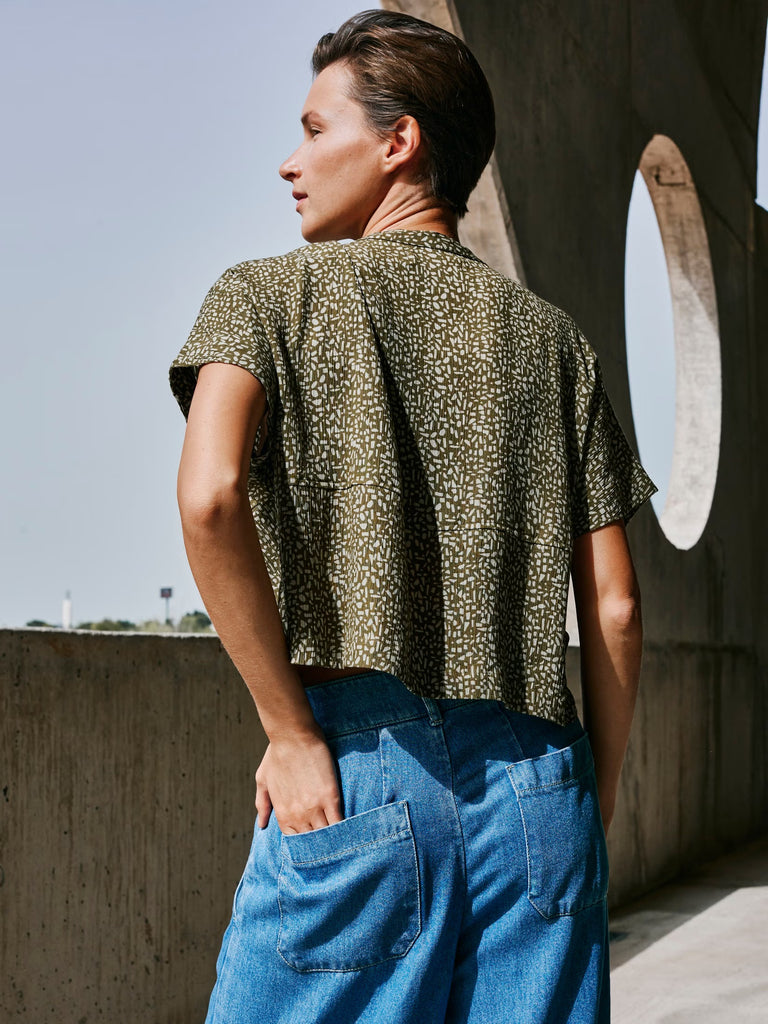 INDI AND COLD WIDE CROP DENIMS