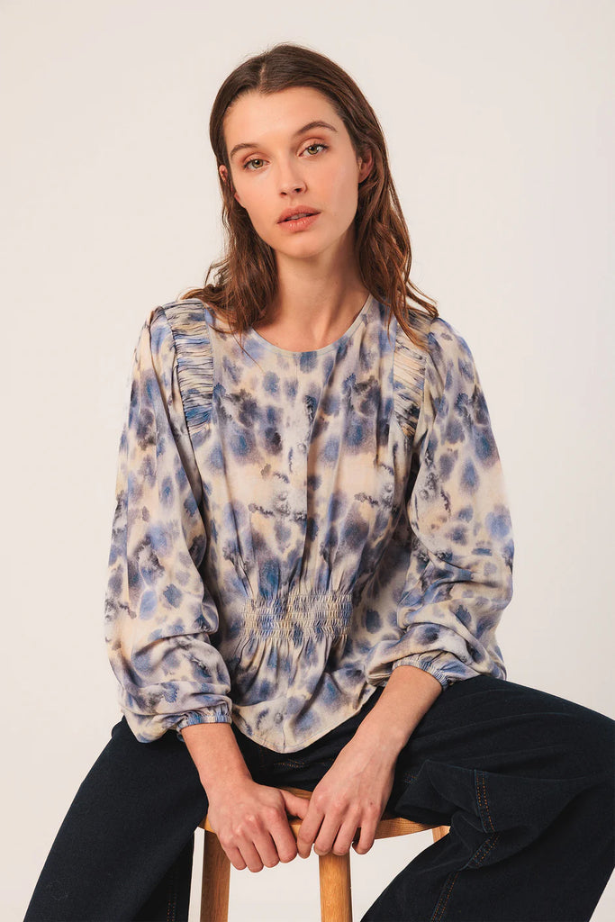 INDI AND COLD WATERCOLOUR BLOUSE