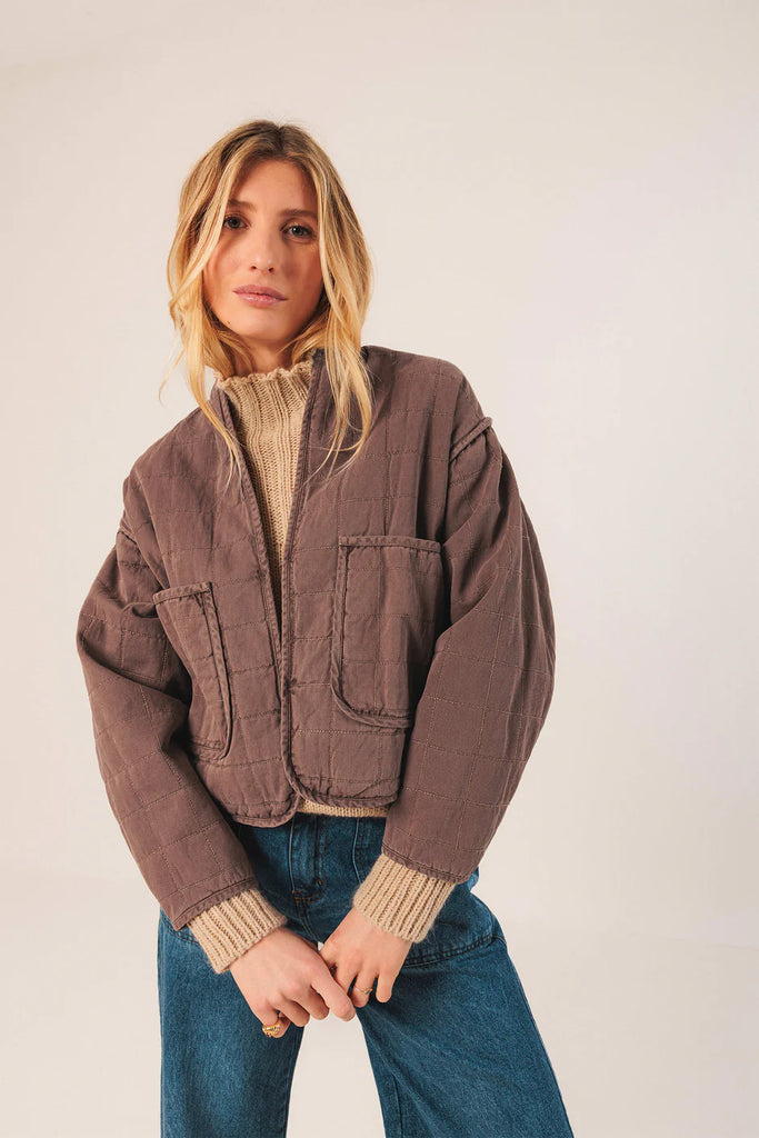 INDI AND COLD QUILTED KIMONO JACKET