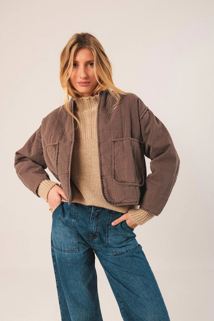 INDI AND COLD QUILTED KIMONO JACKET