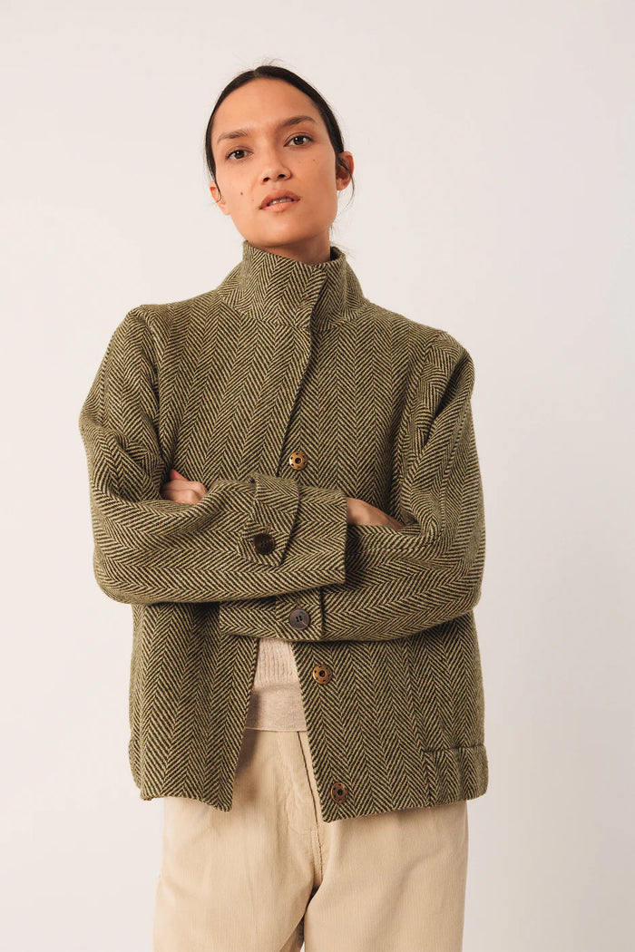 INDI AND COLD HERRINGBONE WOOL JACKET