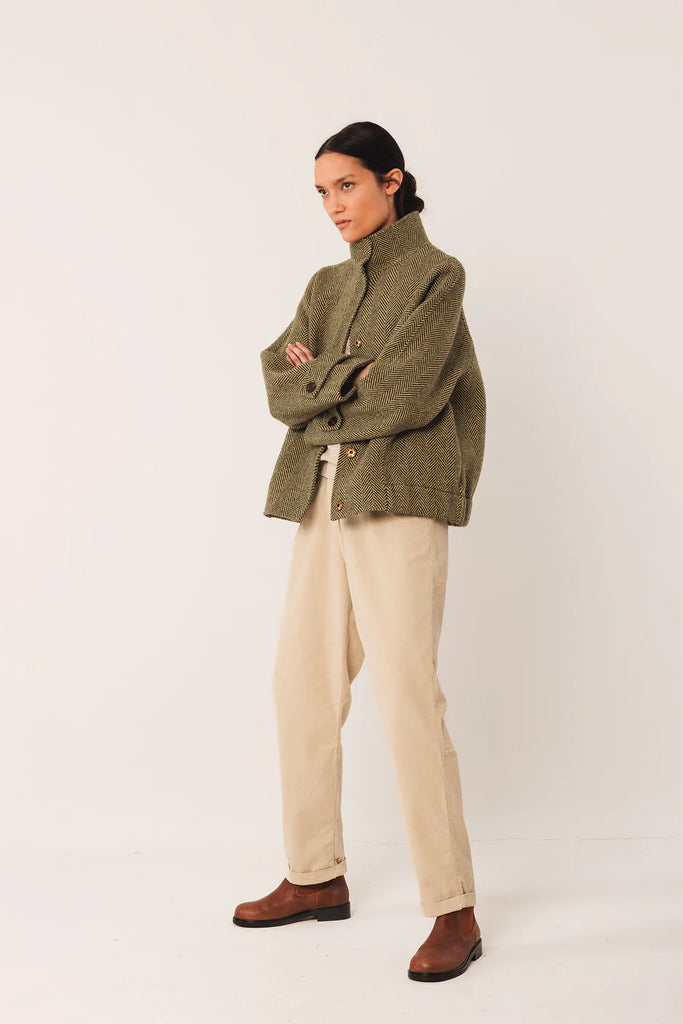 INDI AND COLD HERRINGBONE WOOL JACKET