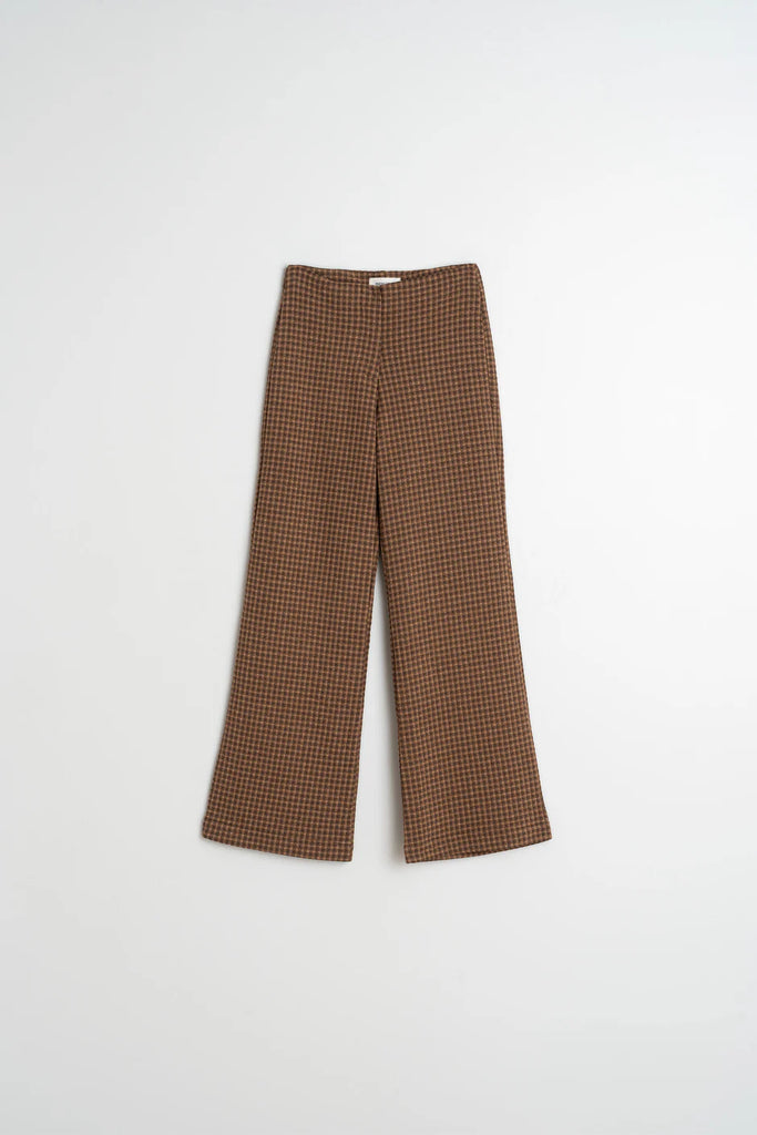 INDI AND COLD CHECK KNITTED TROUSER