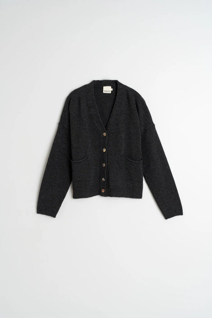 INDI AND COLD CHARCOAL CARDIGAN