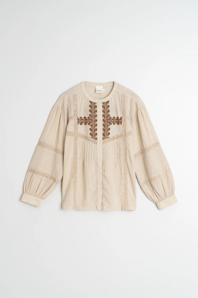 INDI AND COLD STONE EMBROIDERED BLOUSE