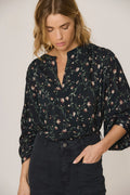 INDI AND COLD FLORAL PRINT BLOUSE