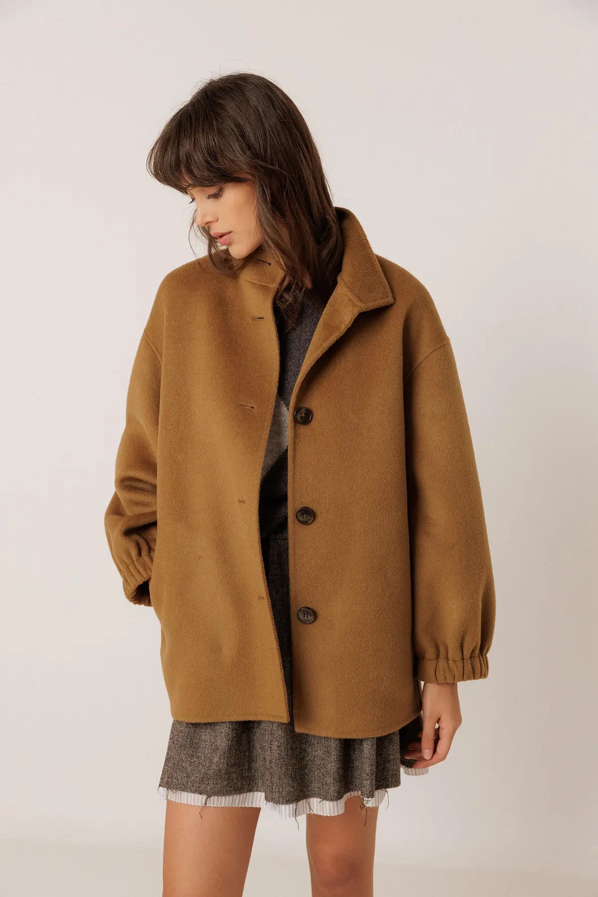 INDI AND COLD CAMEL COAT