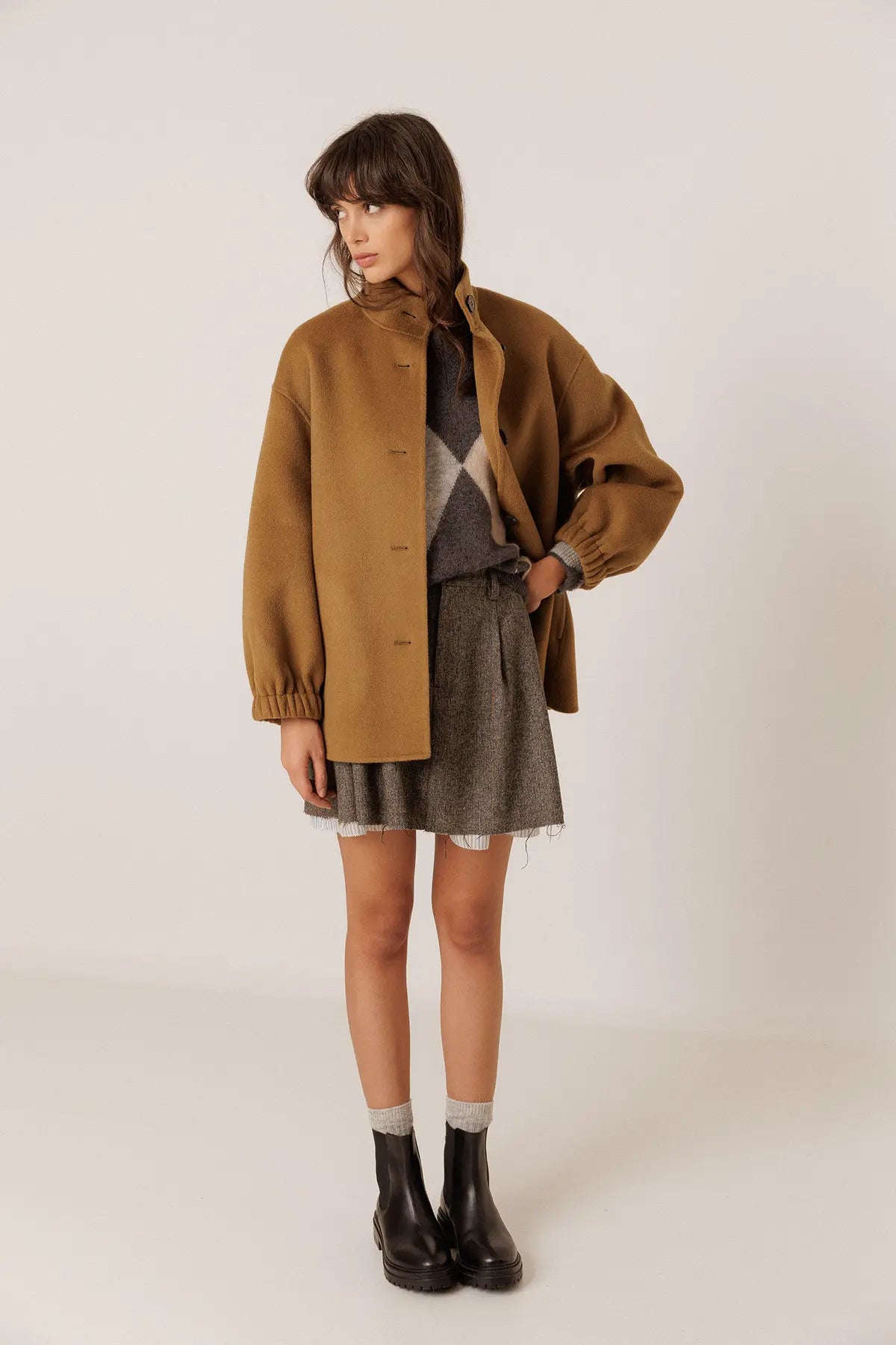 INDI AND COLD CAMEL COAT