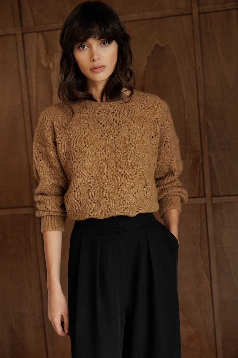 INDI AND COLD CAMEL KNIT
