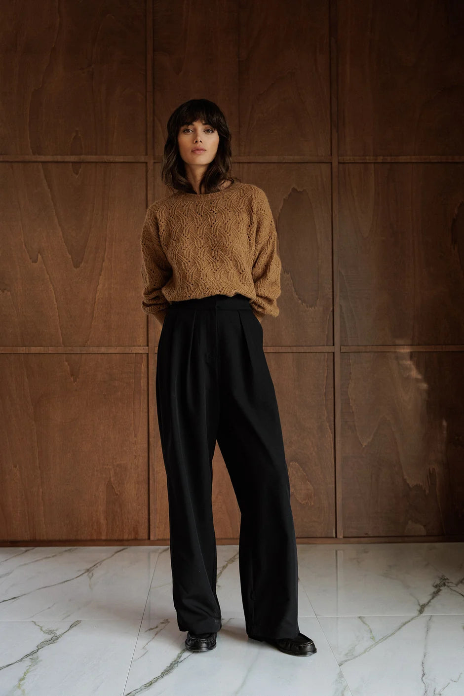 INDI AND COLD CAMEL KNIT