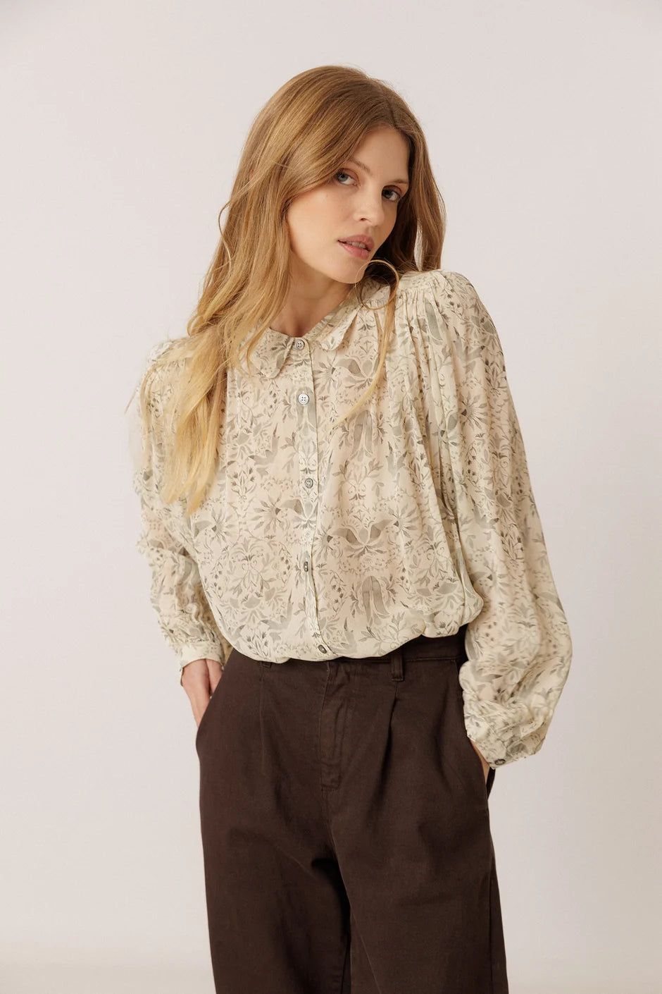 INDI AND COLD ART DECO BLOUSE
