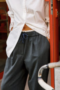 INDI AND COLD GREY DRAWSTRING TROUSER