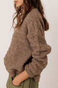 INDI AND COLD TAUPE BOX FIT KNIT